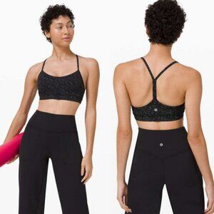 Lululemon Flow Y Bra Nulu B/C Cup In Wild Thing Camo Deep Coal Multi Size 8